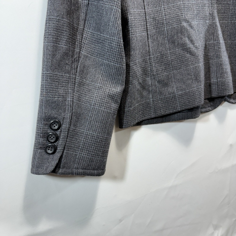 PENDLETON PLAID BLAZER 100% WOOL JACKET SPORTCOAT GRAY WOMENS 12 - Picture 13 of 13